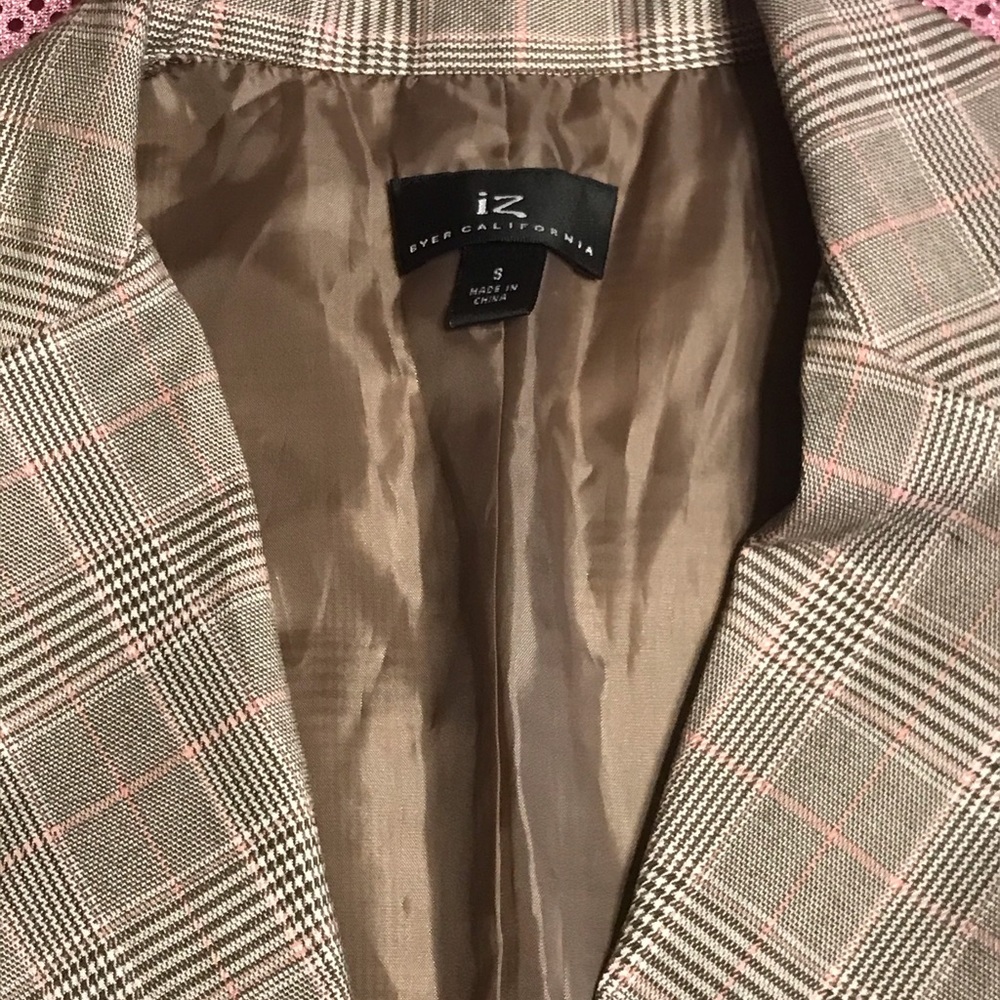 IZ Byer California Capri Blazer Suit Brown Juniors - Picture 7 of 12